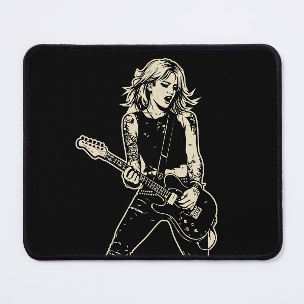 Item preview, Punk Guitar Girl T-Shirt | Rock Music Graphic Tee for Musicians & Alternative Style designed and sold by Lempo Studio.