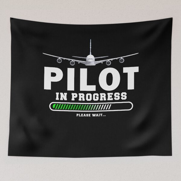 Item preview, A380 Pilot In Progress Funny Aviation Shirt designed and sold by Emberglowo.
