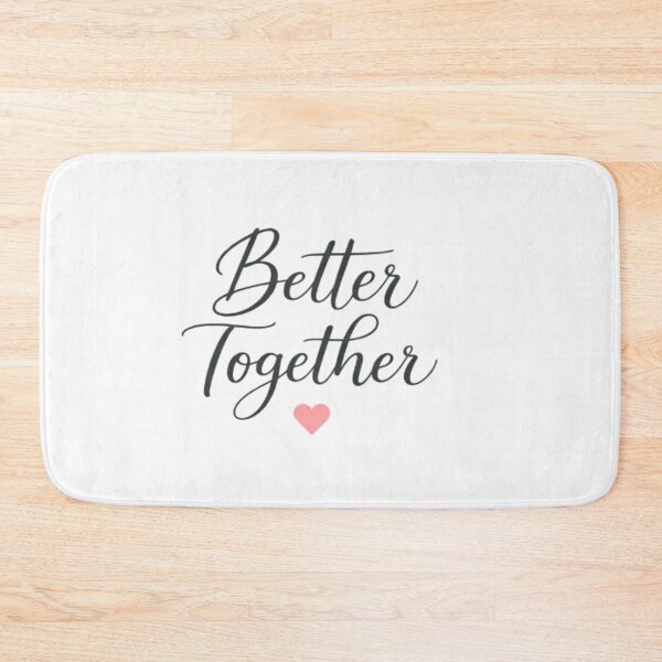 Item preview, Better Together Minimal Romantic Sticker | Simple Love Quote Couple Design designed and sold by Lovestickerco.