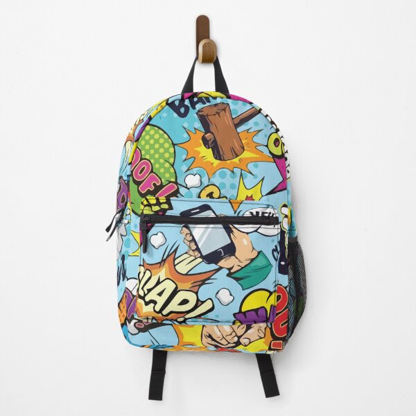 Item preview, Retro Comic Book Action Pattern designed and sold by BrownHorse90s.