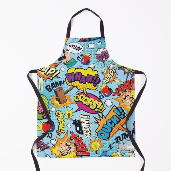 Item preview, Retro Comic Book Action Pattern designed and sold by BrownHorse90s.