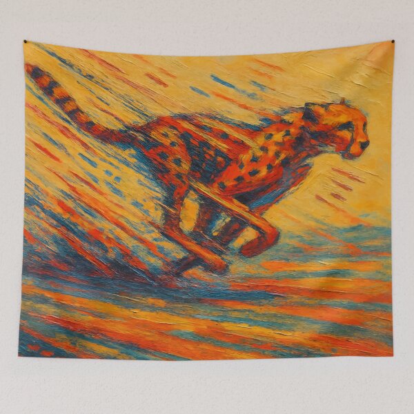 Item preview, Blazing Velocity Cheetah Abstract Motion Art designed and sold by WildlifeInc.