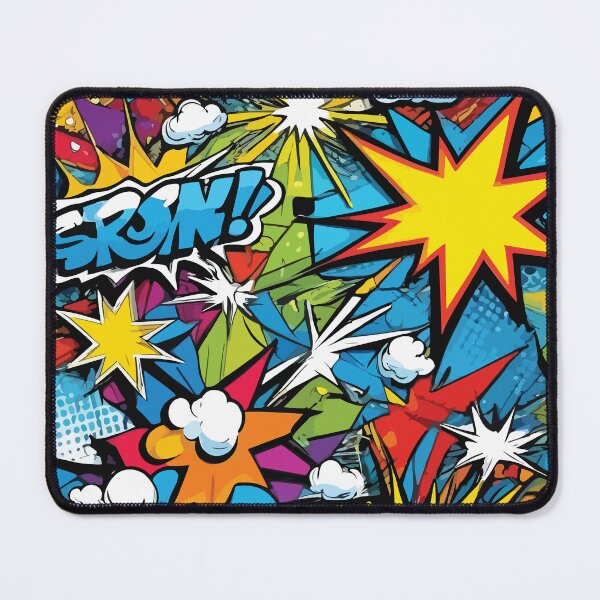 Item preview, Retro Comic Book Action Pattern designed and sold by BrownHorse90s.