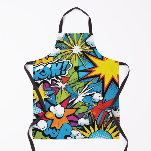 Item preview, Retro Comic Book Action Pattern designed and sold by BrownHorse90s.