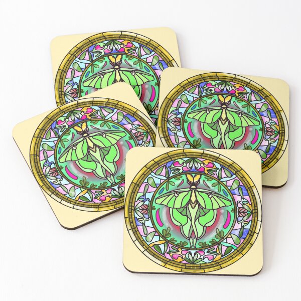 Item preview, Luna moth mandala  designed and sold by TealNight.