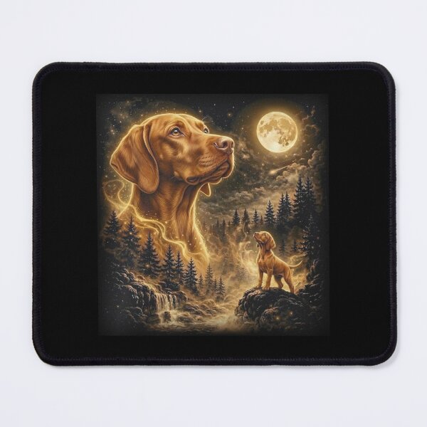 Item preview, Vizsla Howling to The Moon Vintage , Funny Wolf Parody, Vizsla Mom Gift designed and sold by BachulAlam.