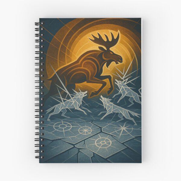 Item preview, Moose Eclipse Guardian Geometric Wolves designed and sold by WildlifeInc.