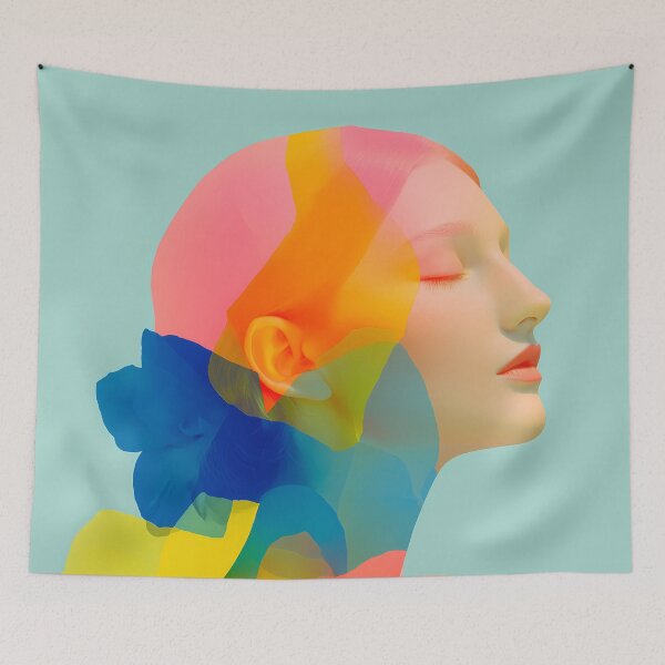Item preview, Colorful Portrait Montage Art designed and sold by Mindrender.
