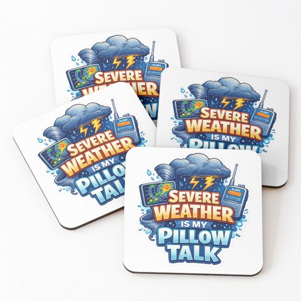 Item preview, Severe Weather is My Pillow Talk designed and sold by around.the.globe.wx.cats.