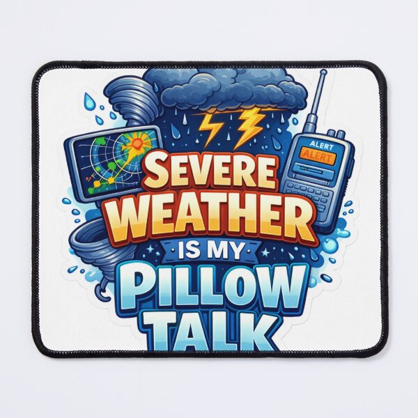 Item preview, Severe Weather is My Pillow Talk designed and sold by around.the.globe.wx.cats.