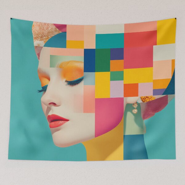 Item preview, Colorful Portrait Montage Art designed and sold by Mindrender.