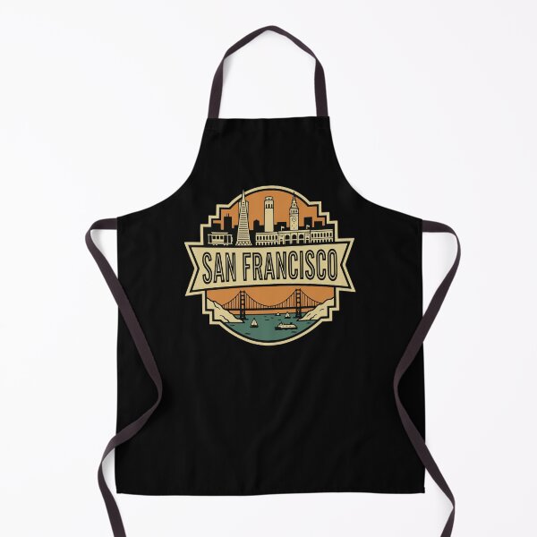 Item preview, Retro San Francisco Skyline Golden Gate Travel Badge designed and sold by Imaginationbeyond.