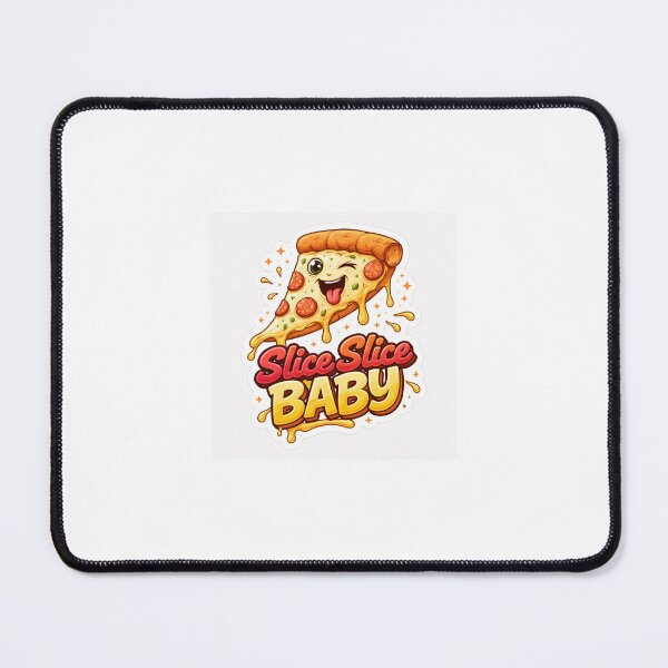 Item preview, Slice Slice Baby Pizza Sticker ?? | Funny Food Pun Decal | Retro 90s Cheesy Drip Design designed and sold by SparkVault.