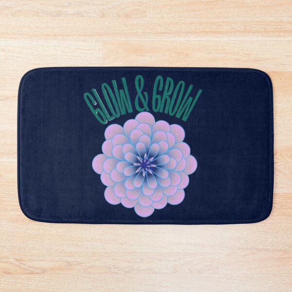 Item preview, Glow & Grow Aesthetic Floral Quote, Self Growth Motivation, Pastel Flower Design designed and sold by HopeAndHustle.