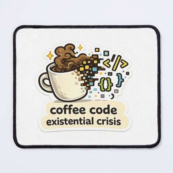 Item preview, Coffee Code Existential Crisis designed and sold by Anantha's Studio.
