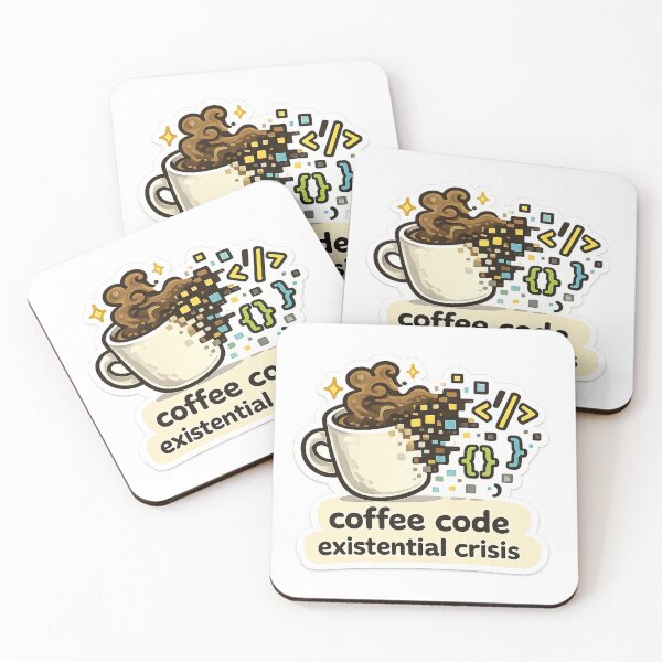 Item preview, Coffee Code Existential Crisis designed and sold by Anantha's Studio.