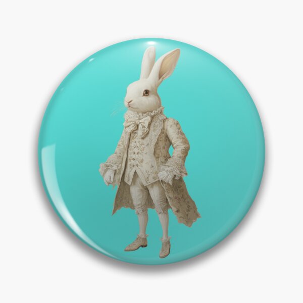 Item preview, White Rabbit in Rococo Frock Coat Portrait designed and sold by Mauswohn.