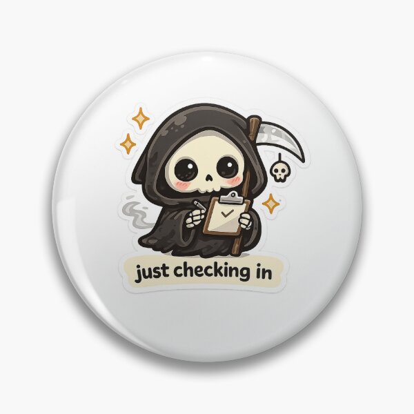 Item preview, Chibi Grim Reaper Checking In designed and sold by Anantha's Studio.