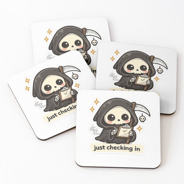 Item preview, Chibi Grim Reaper Checking In designed and sold by Anantha's Studio.