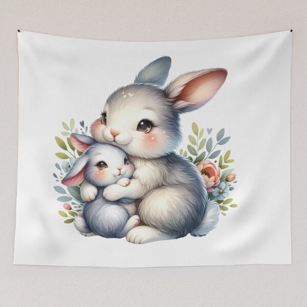 Item preview,  Treść wiadomości Gemini Adorable Mother Rabbit designed and sold by KrisGraphic45.
