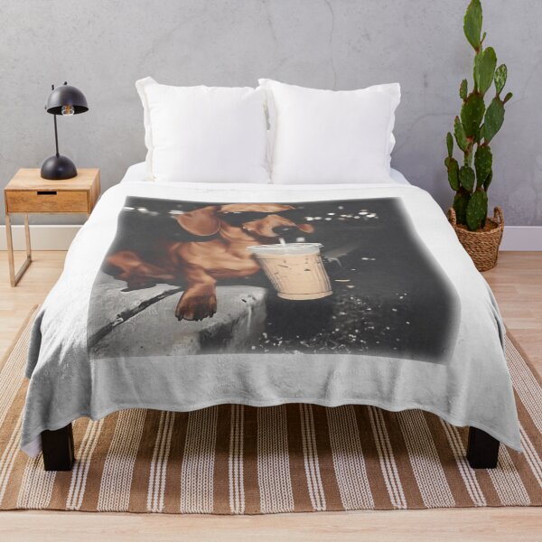 Item preview, Funny Dachshund Drinking Iced Coffee, Animal Meme  designed and sold by BachulAlam.
