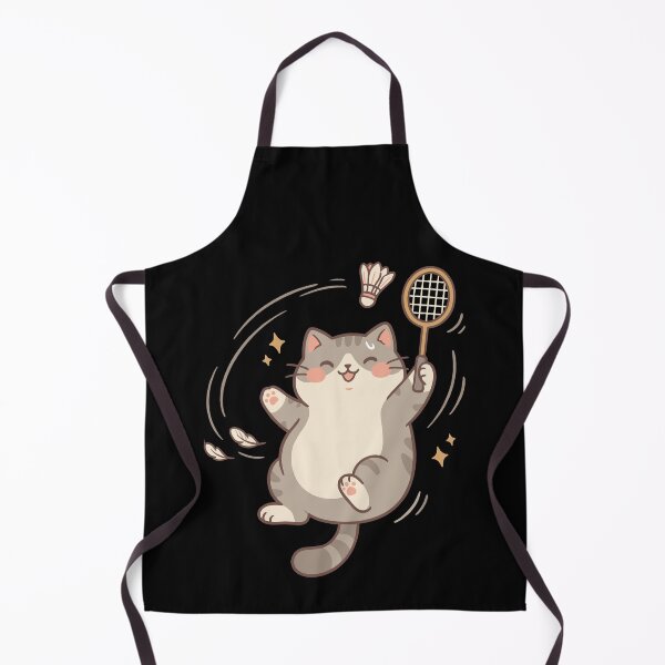 Item preview, Cute Kitty Badminton Player Shuttlecock Sports Pet Lover designed and sold by Dressed For Duty.