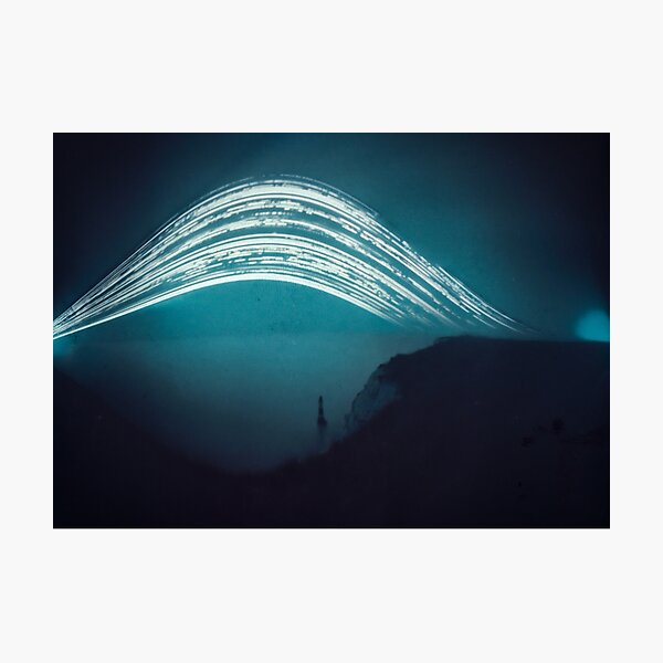 3 month exposure at Beachy head lighthouse UK Photographic Print