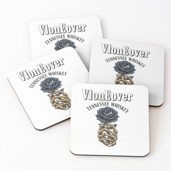Item preview, Vloneover Tennessee Whiskey Black Rose Skeleton Hand designed and sold by UrbanThreat.