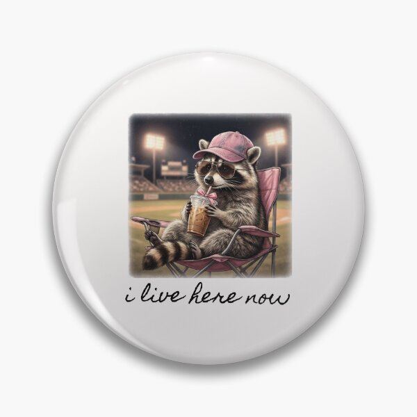 Item preview, Funny Raccoon Drinking Iced Coffee, Baseball Mama, Coffee Lover Raccoon designed and sold by BachulAlam.