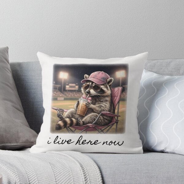 Item preview, Funny Raccoon Drinking Iced Coffee, Baseball Mama, Coffee Lover Raccoon designed and sold by BachulAlam.