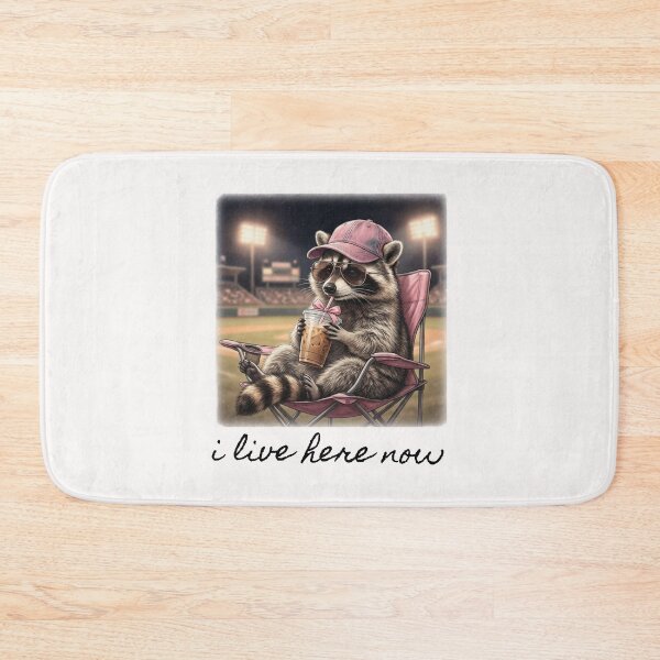 Item preview, Funny Raccoon Drinking Iced Coffee, Baseball Mama, Coffee Lover Raccoon designed and sold by BachulAlam.