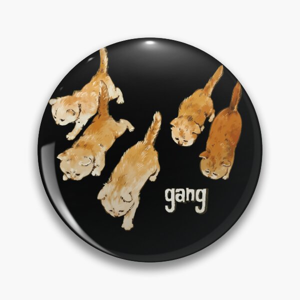 Item preview, Cute Ginger Kitten Gang Funny Cat Squad Watercolor Art designed and sold by haitrieuic96.