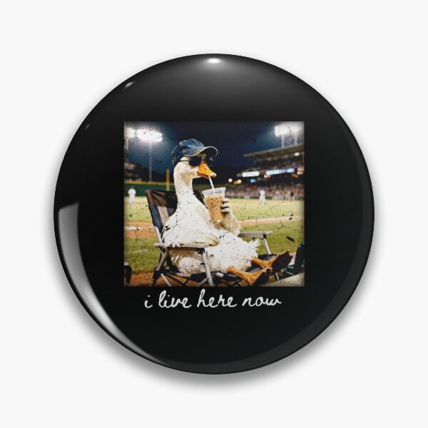 Item preview, Goose Drinking Iced Coffee, I live here now Goose Ballfield, Baseball Mama, Travel Baseball, Softball Ball Mom designed and sold by BachulAlam.