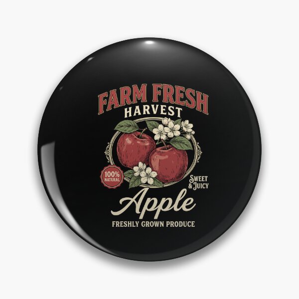 Item preview, Farm Fresh Organic Apple Farmers Orchard Market Homegrown designed and sold by Dressed For  Duty.