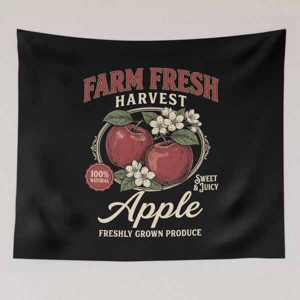 Item preview, Farm Fresh Organic Apple Farmers Orchard Market Homegrown designed and sold by Dressed For  Duty.