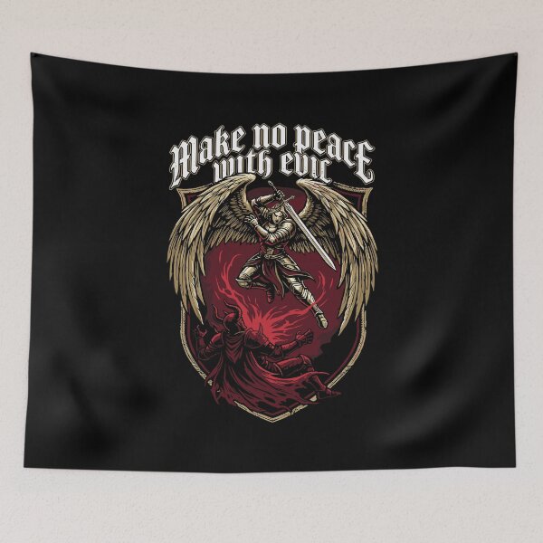 Item preview, Make No Peace with Evil Archangel Michael designed and sold by Dressed For  Duty.