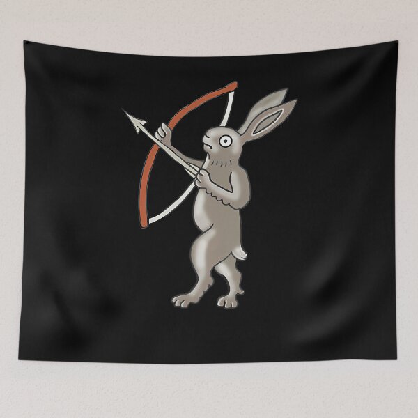 Item preview, Medieval Marginalia Bunny Archer Art designed and sold by tbswtkawwz11.
