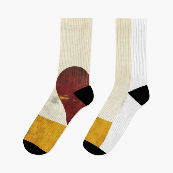 Item preview, Minimalist Heart Pattern Mustard Stripe Wall Art designed and sold by NarjaShop.
