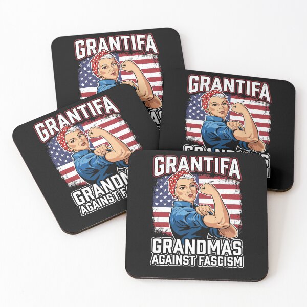 Item preview, Grantifa Grandmas Against Fascism Flag Resist No Kings 50501 designed and sold by Dressed For  Duty.