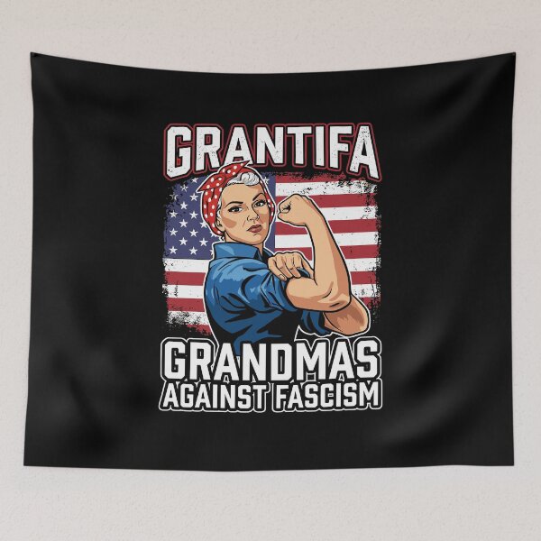 Item preview, Grantifa Grandmas Against Fascism Flag Resist No Kings 50501 designed and sold by Dressed For  Duty.