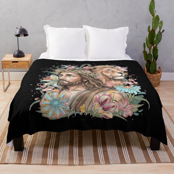 Item preview, Brushstroke Lion of Judah ,Jesus Floral Faith, Bible Verse Christian designed and sold by BachulAlam.