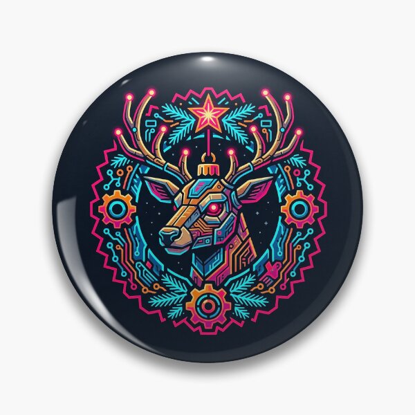 Item preview, 4k Neon Cyberpunk Christmas Night Art designed and sold by ABArtByAlexST.