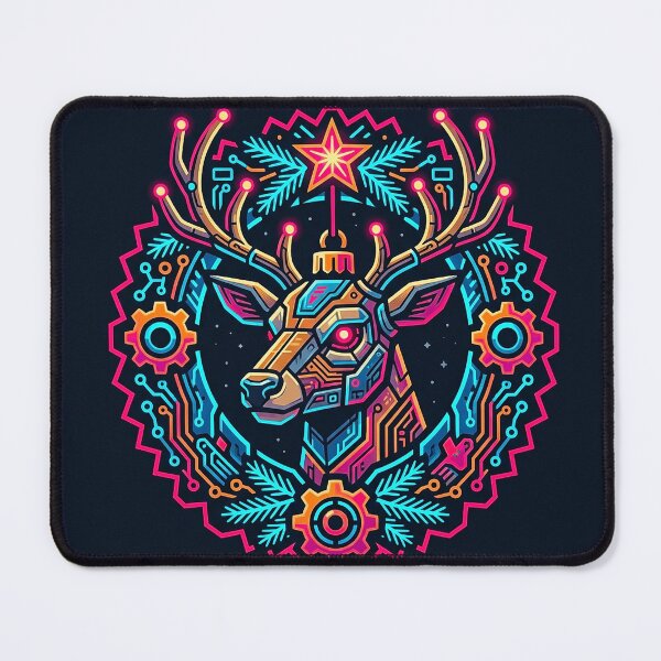 Item preview, 4k Neon Cyberpunk Christmas Night Art designed and sold by ABArtByAlexST.