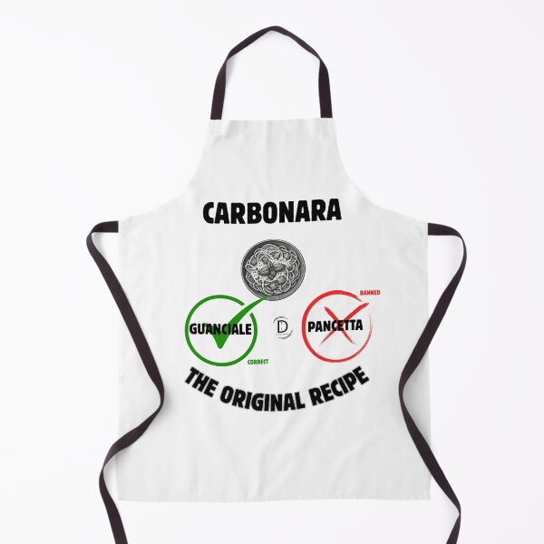 Item preview, Funny Italian Food Rules: Authentic Carbonara Recipe Dilemma (Guanciale vs Pancetta) designed and sold by TheItaliandilemma.
