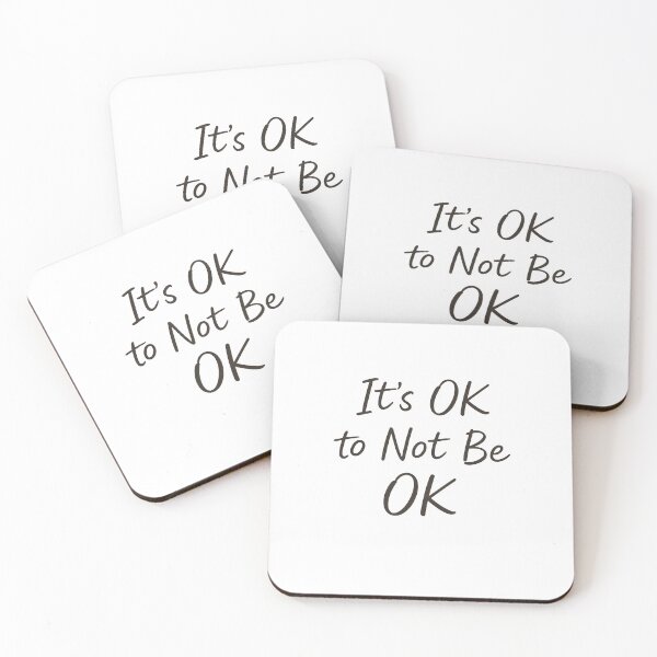 Item preview, It’s OK to Not Be OK – Calm Beige Aesthetic Text Design designed and sold by Bysma.