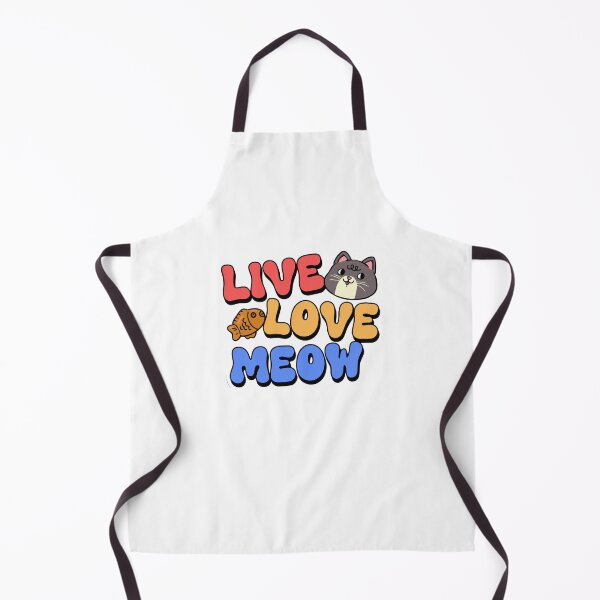 Item preview, Live Love Meow Retro Cat Typography designed and sold by cbarilnb.