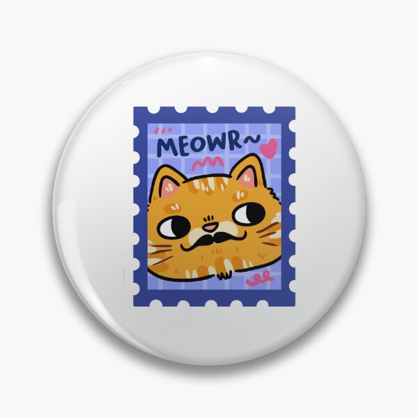 Item preview, Meowr Moustache Cat Postage Stamp designed and sold by cbarilnb.