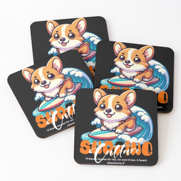 Item preview, Cute Surfing Corgi Dog - Kawaii Summer Beach Vacation designed and sold by GenZFashion000.