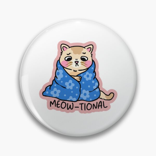 Item preview, Meow-tional Emotional Cat in Blanket designed and sold by cbarilnb.