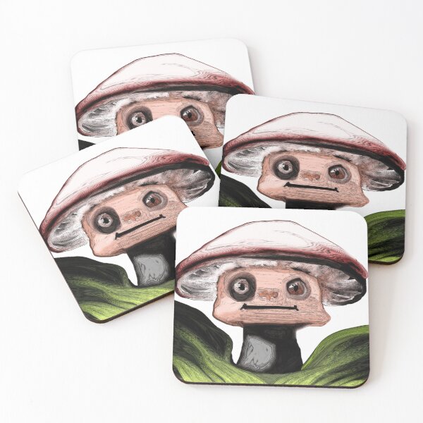 Item preview, Poker Faced Mushroom Creature with Black Eye designed and sold by GooGoblin.